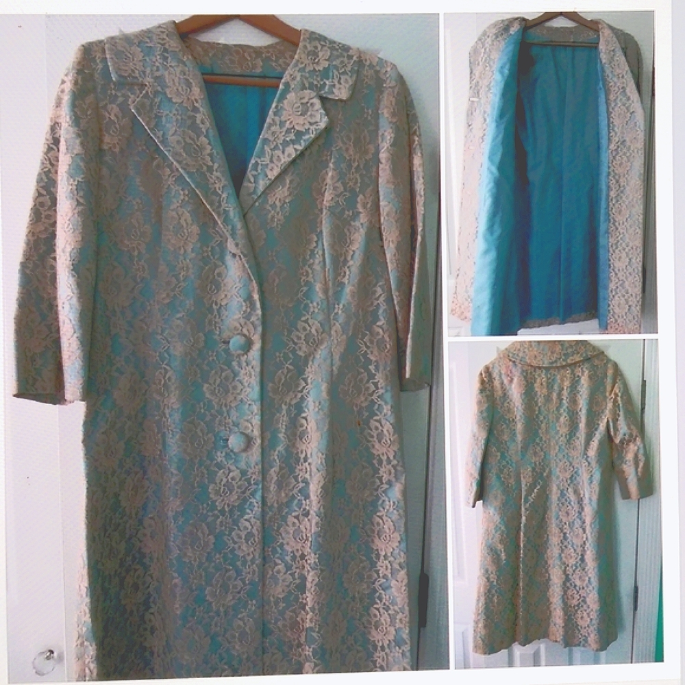Vintage Lace Overlay Coat